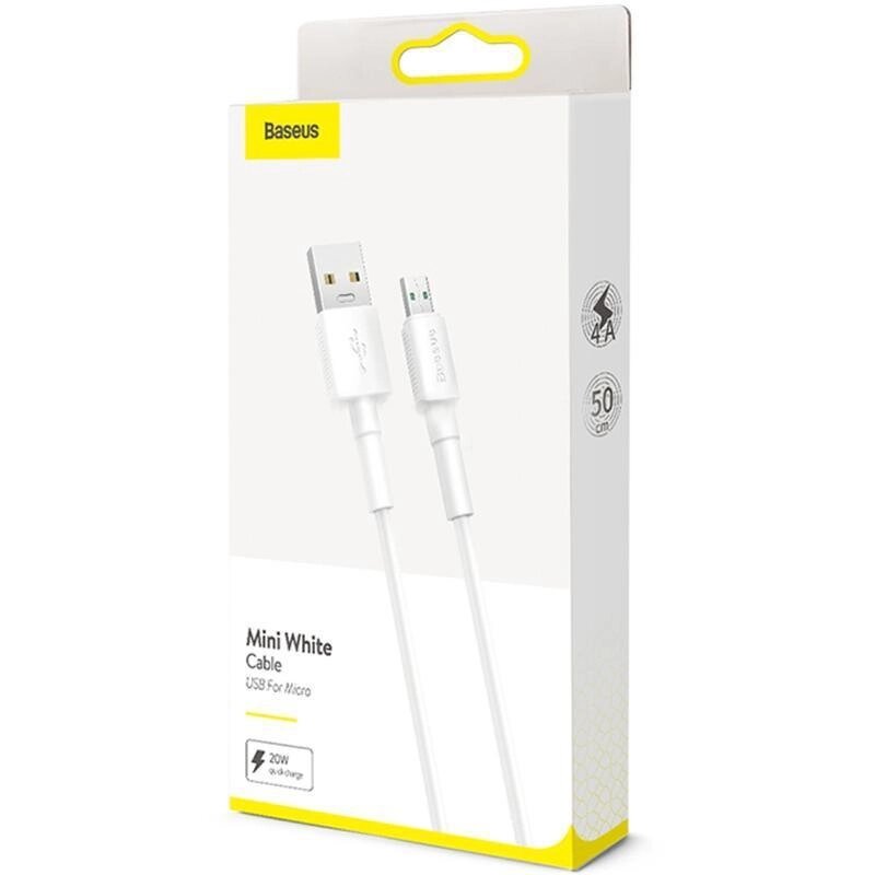 Кабель швидкого заряджання Baseus Mini MicroUSB (CAMSW-02) 1m 2.4а від компанії da1 - фото 1