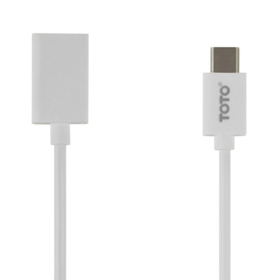 Кабель TOTO TKG-49 OTG cable Type-C 0,17m White від компанії da1 - фото 1