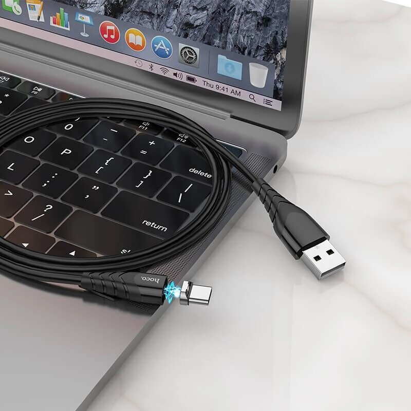 Кабель Type-C магнітний HOCO X63 Racer magnetic charging cable від компанії da1 - фото 1