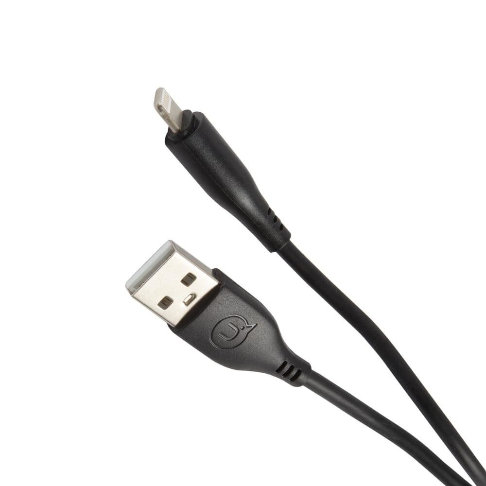 Кабель Usams U18 (US-SJ266) Round USB — Lightning 2A 1 метр чорний від компанії da1 - фото 1