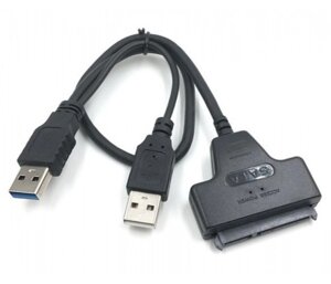 Кабель Usb 3.0 AM + USB 2.0 to SATA для під'єднання HDD/SSD дисків 10 см