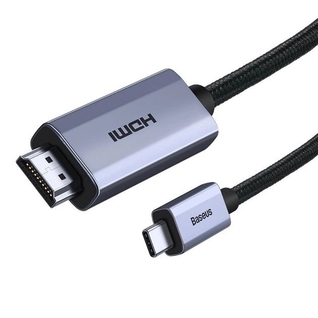 Кабель USB-C to HDMI 4K - Baseus High Definition Series Graphene WKGQ010101 2 метра від компанії da1 - фото 1