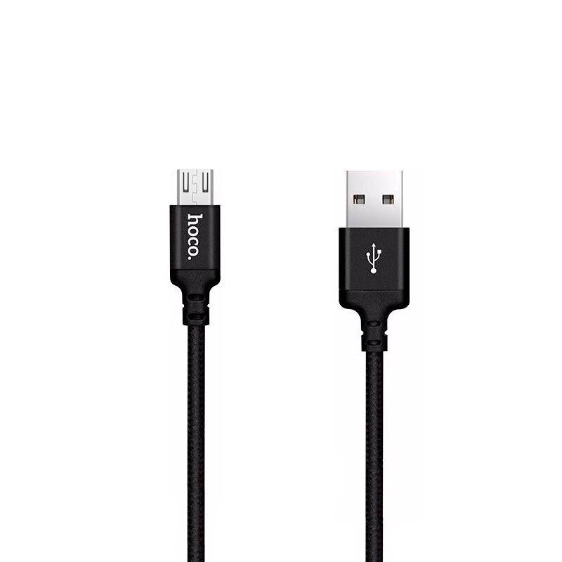 Кабель Usb - MicroUsb 2 метра Hoco X14 Times Speed Black 2m від компанії da1 - фото 1