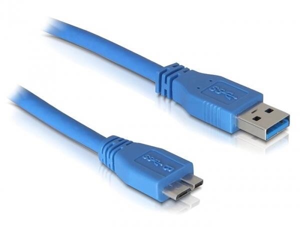 Кабель USB — USB Micro B 0.8 м Atcom 12825 блакитний від компанії da1 - фото 1