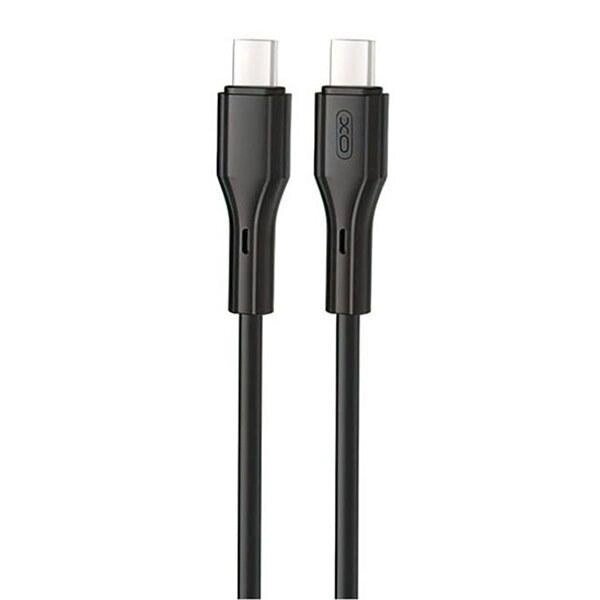 Кабель Xo NB-Q231B USB-C — USB-C (60 W) 1 метр чорний від компанії da1 - фото 1