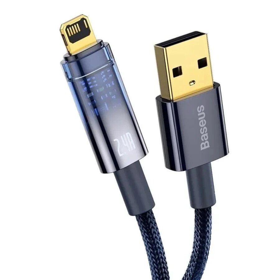 Кабель з автовимкненням Baseus Explorer Series Auto Power-Off USB — Lightning 1 m (CATS000403) від компанії da1 - фото 1