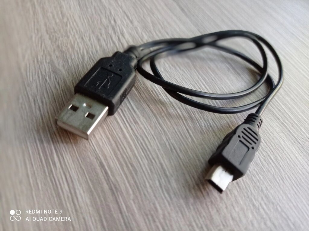 Кабель зарядний Mini-usb 1m для колонок мп3 плеєрів від компанії da1 - фото 1