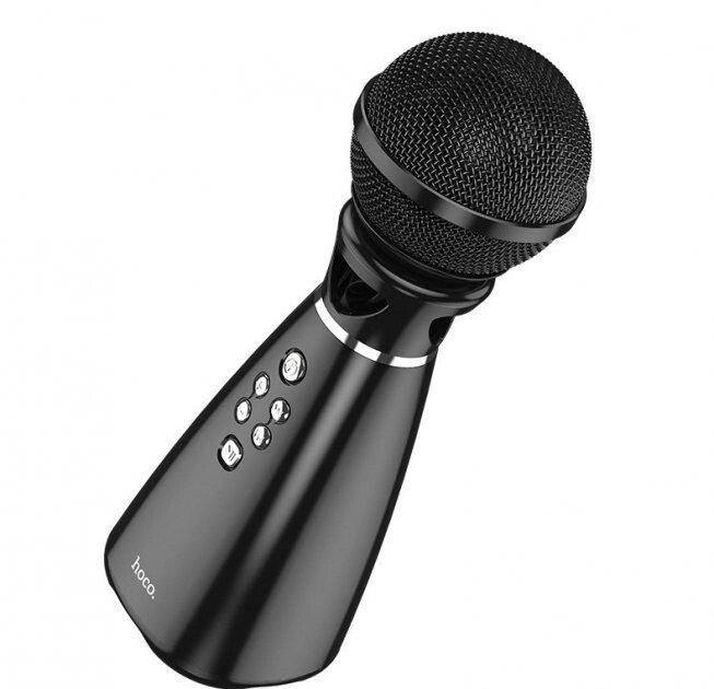 Караоке мікрофон Hoco Bk6 K-Song Karaoke microphone чорний від компанії da1 - фото 1