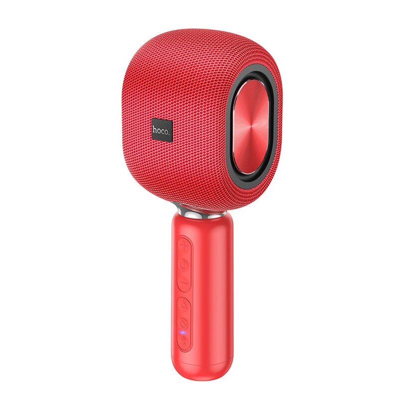 Караоке мікрофон HOCO Cool Hi K song microphone BK8 червоний від компанії da1 - фото 1