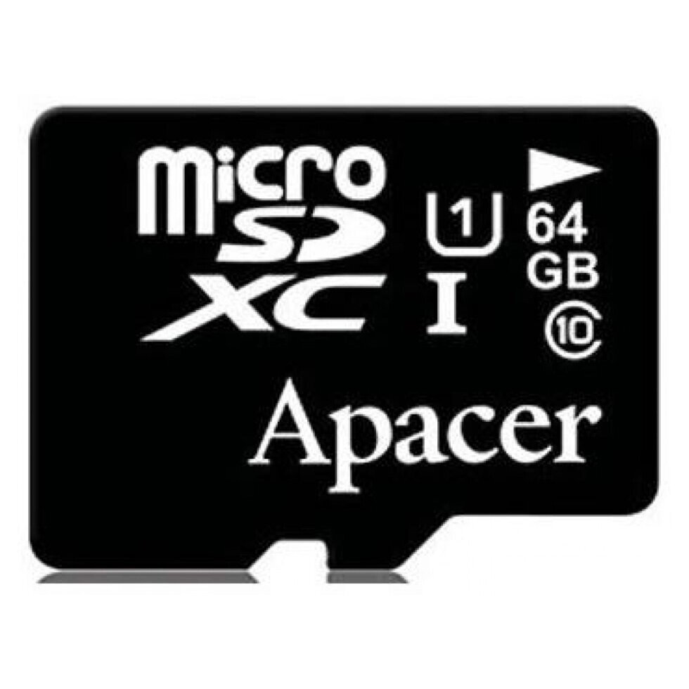 Карта пам'яті Apacer microSDXC 64GB Class 10 UHS-I від компанії da1 - фото 1