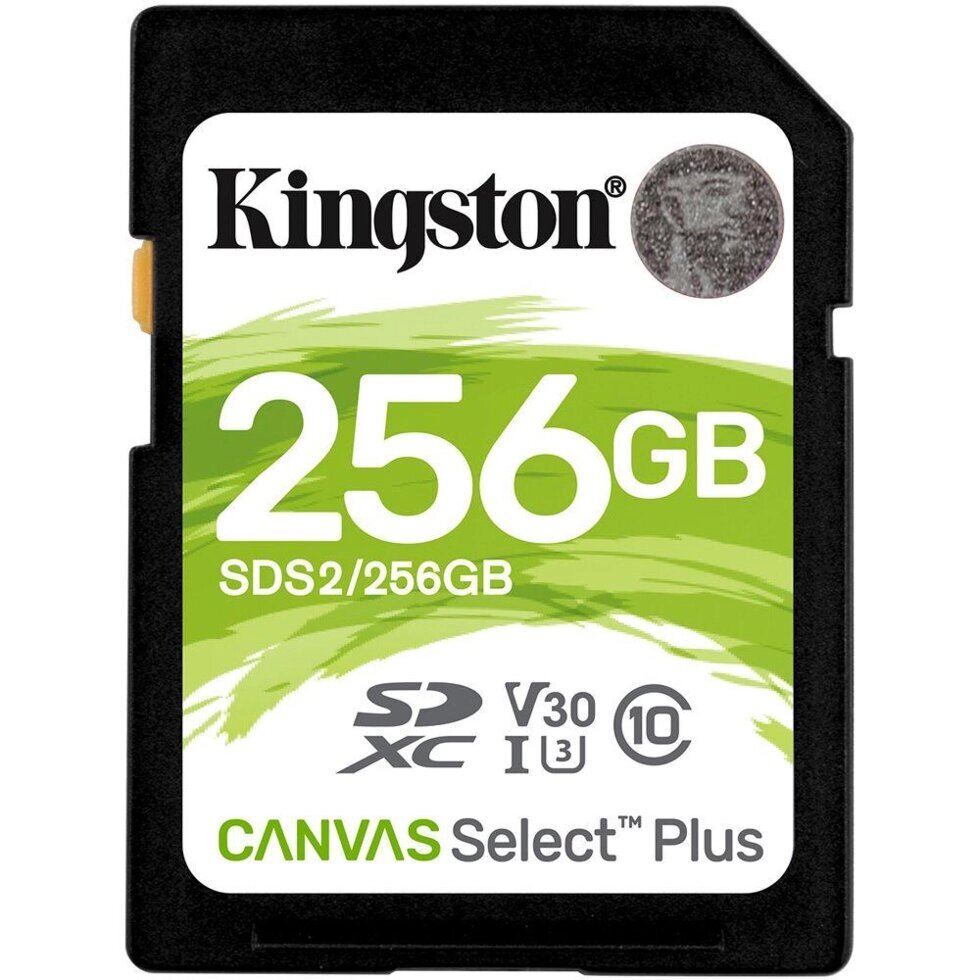 Карта пам'яті Kingston Kingston Canvas Select Plus 256Gb class 10 V10 256GB Class 10 UHS-I (U1) V10 від компанії da1 - фото 1