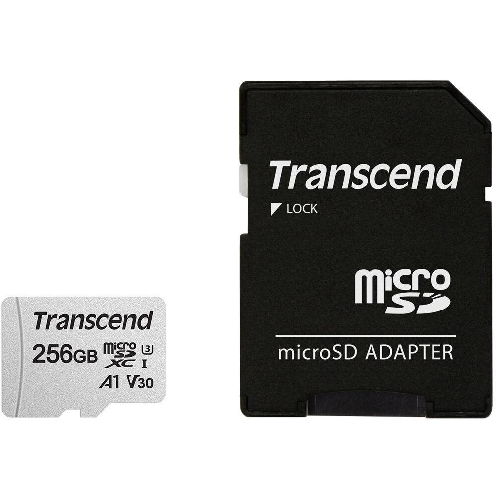 Карта пам'яті Transcend microSDXC 256 GB UHS-I U3 300S + SD-адаптер (TS256GUSD300S-A) від компанії da1 - фото 1