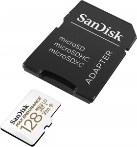 Картка пам'яті SanDisk Max Endurance microSDXC 128Gb U3 V30 (100Mb/s)