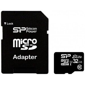 Картка пам'яті Silicon Power microSDHC 32 GB Class 10 UHS-I Elite (з адаптером) (SP032GBSTHBU1V10-SP)