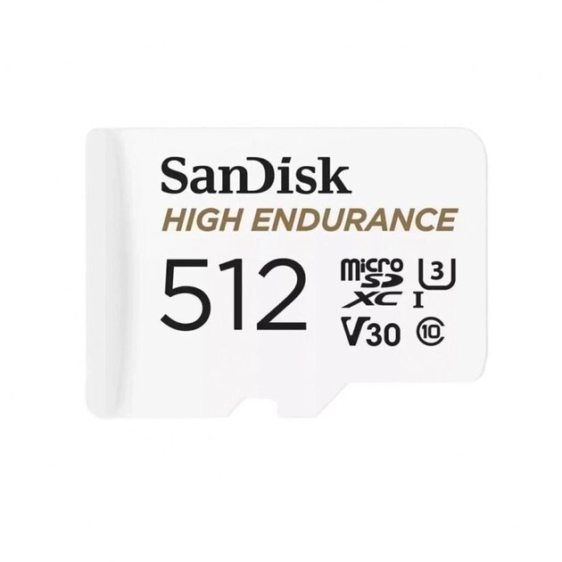 Картка microSDXC (UHS-1 U3) SanDisk High Endurance 512 Gb V30 (100Mb/s) (adapterSD) від компанії da1 - фото 1