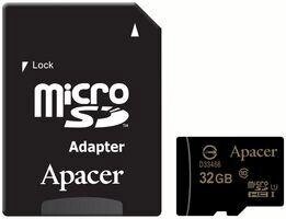 Картка пам'яті Apacer microSDHC 32 GB Class 10 + SD-адаптер від компанії da1 - фото 1