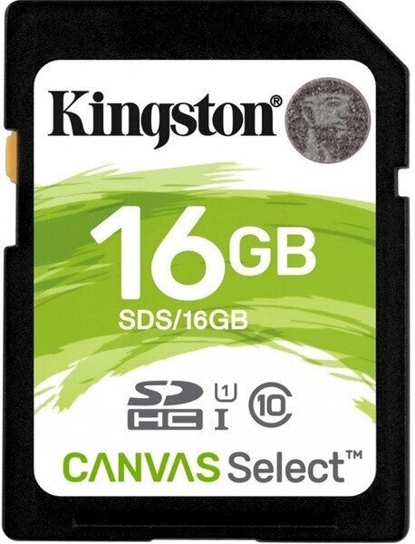 Картка пам'яті Kingston SDHC 16 GB UHS-I U1 Canvas Select (SDS/16GB) зі швидкістю зчитування до 80 МБ/с від компанії da1 - фото 1