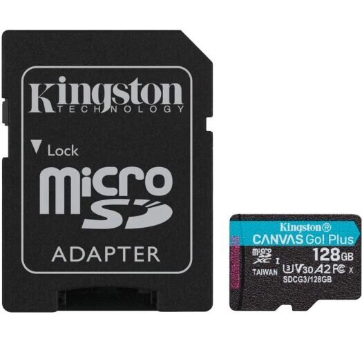 Картка пам'яті microSD Kingston Canvas Go Plus 128Gb UHS-1 U3 V30 (SDCG3/128GB) від компанії da1 - фото 1