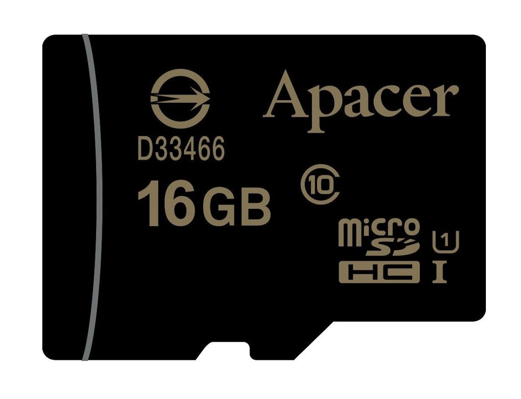 Картка пам'яті MicroSDHC 16 GB C10 UHS-I APACER + adapter AP16GMCSH10U1-R від компанії da1 - фото 1