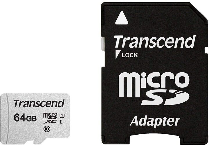 Картка пам'яті microSDXC 64 Gb Transcend 300S Class10 UHS-I U1 (TS64GUSD300S-A) від компанії da1 - фото 1