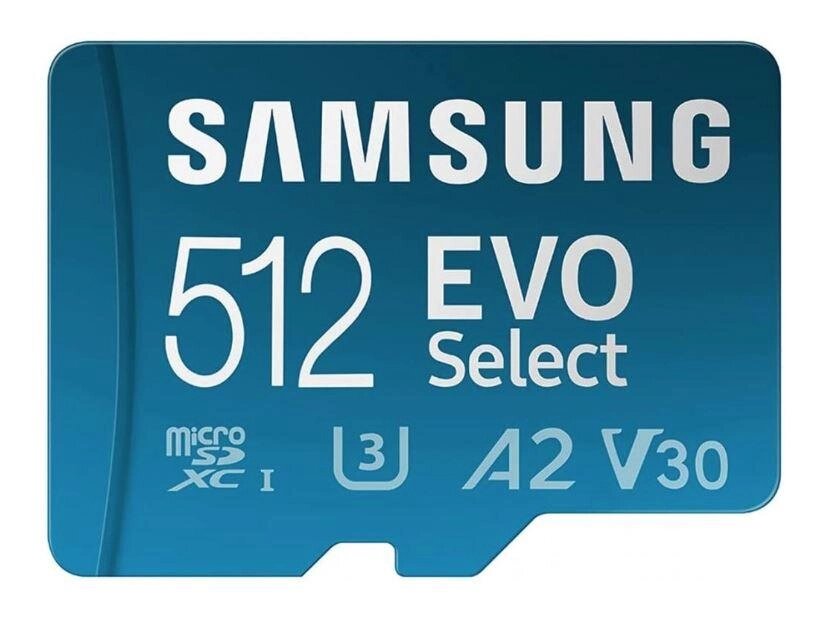 Картка пам'яті Samsung 512 GB microSDXC UHS-I U3 V30 A2 EVO Select від компанії da1 - фото 1