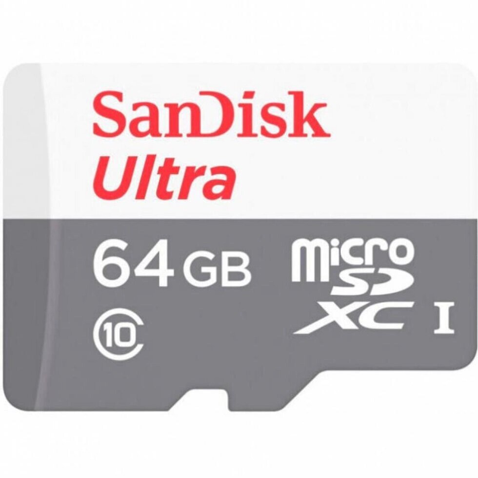 Картка пам'яті SanDisk 64 GB microSDXC UHS-I Ultra SDSQUNR-064G-GN3MN від компанії da1 - фото 1