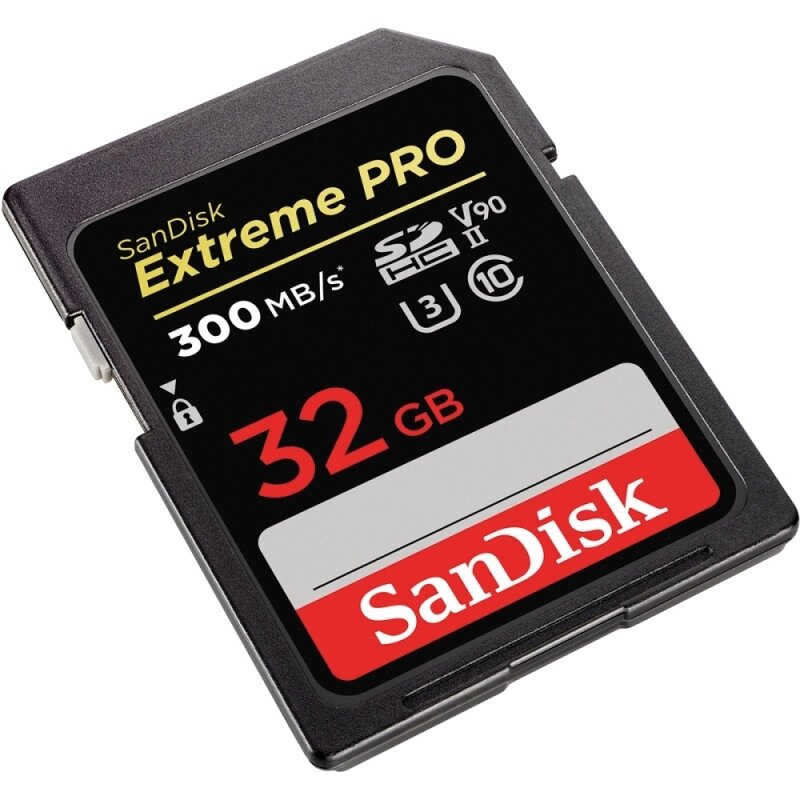 Картка пам'яті SDHC SanDisk Extreme Pro 32 Gb class 10 UHS-II U3 V90 (300 Mb/s) від компанії da1 - фото 1