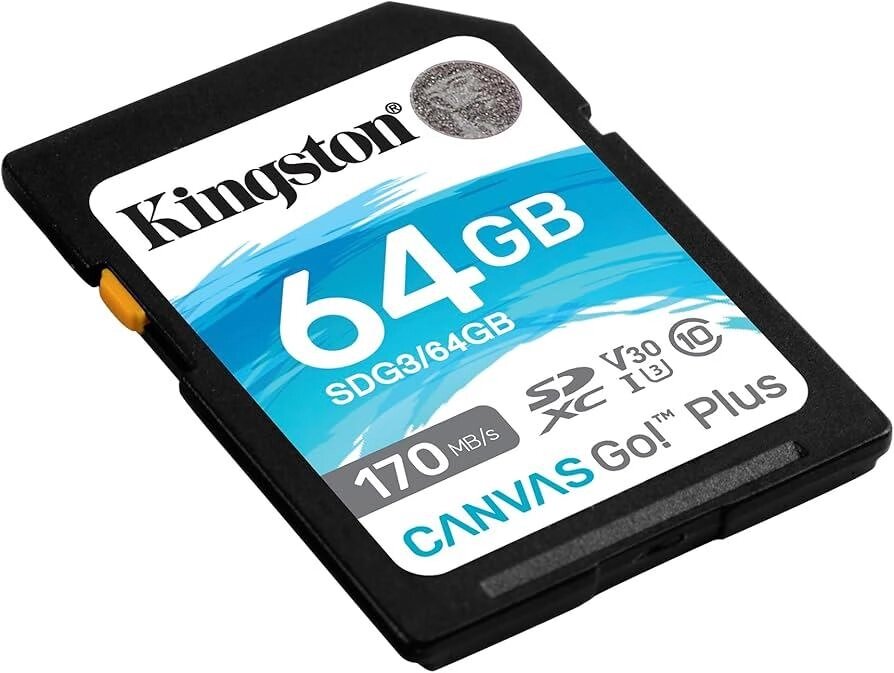 Картка пам'яті SDXC 64 ГБ — Kingston Canvas Go Plus UHS-1 U3 V30 (SDG3/64GB) від компанії da1 - фото 1