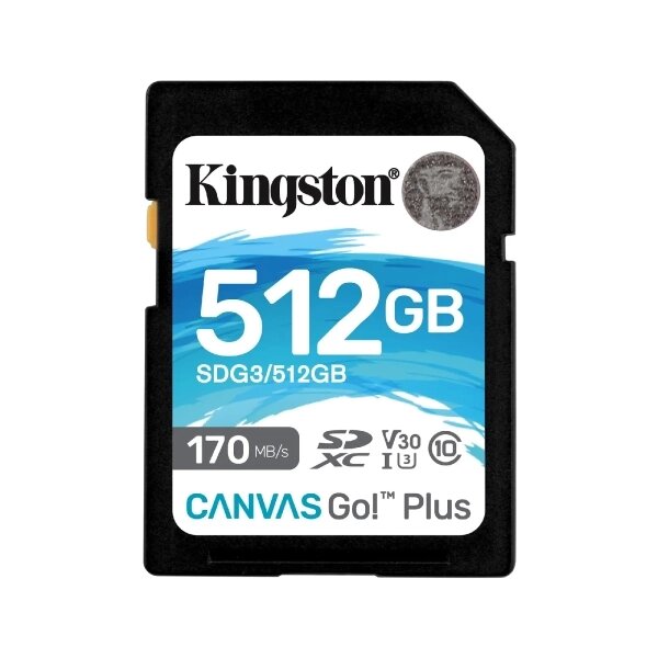 Картка пам'яті SDXC Kingston Canvas Go Plus 512 Gb UHS-1 U3 V30 (SDG3/512GB) від компанії da1 - фото 1