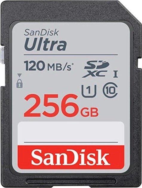 Картка пам'яті SDXC (UHS-1) SanDisk Ultra 256Gb class 10 (120Mb/s) від компанії da1 - фото 1