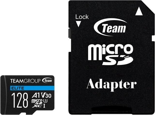 Картка пам'яті Team MicroSDXC 128 GB UHS-I (U3) V30 A1 Elite (TEAUSDX128GIV30A103) від компанії da1 - фото 1