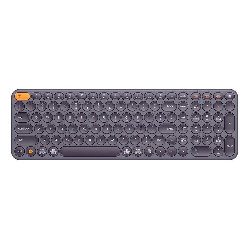 Клавіатура Baseus K01B Wireless Tri-Mode Keyboard — 3 режимна 2.4 + BT1 + BT2 сіра від компанії da1 - фото 1