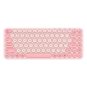 Клавіатура бездротова 3 діапазонна Baseus K01A Wireless Tri-Mode Keyboard рожева