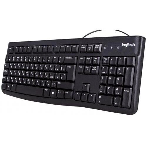 Клавіатура дротова LOGITECH K120 українська розкладка чорна 920-002643 від компанії da1 - фото 1