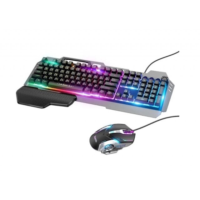 Клавіатура та миша Hoco GM12 Light and shadow RGB gaming російська від компанії da1 - фото 1