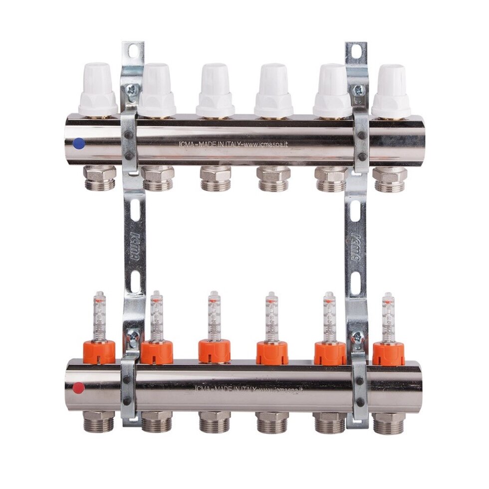 Колектор Icma 1" 6 виходів, з витратами NoK013 від компанії da1 - фото 1