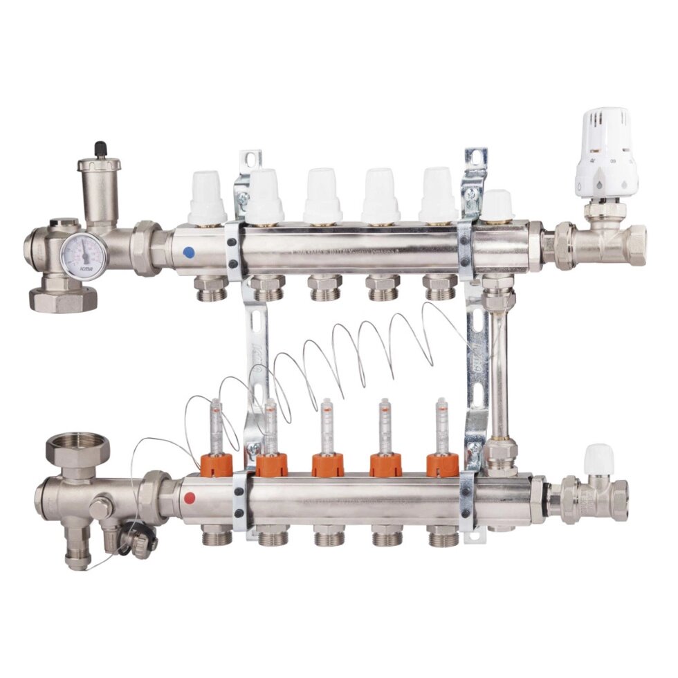 Колекторна група Icma 3/4" 5 виходів, з витратоміром NoA2K013 від компанії da1 - фото 1