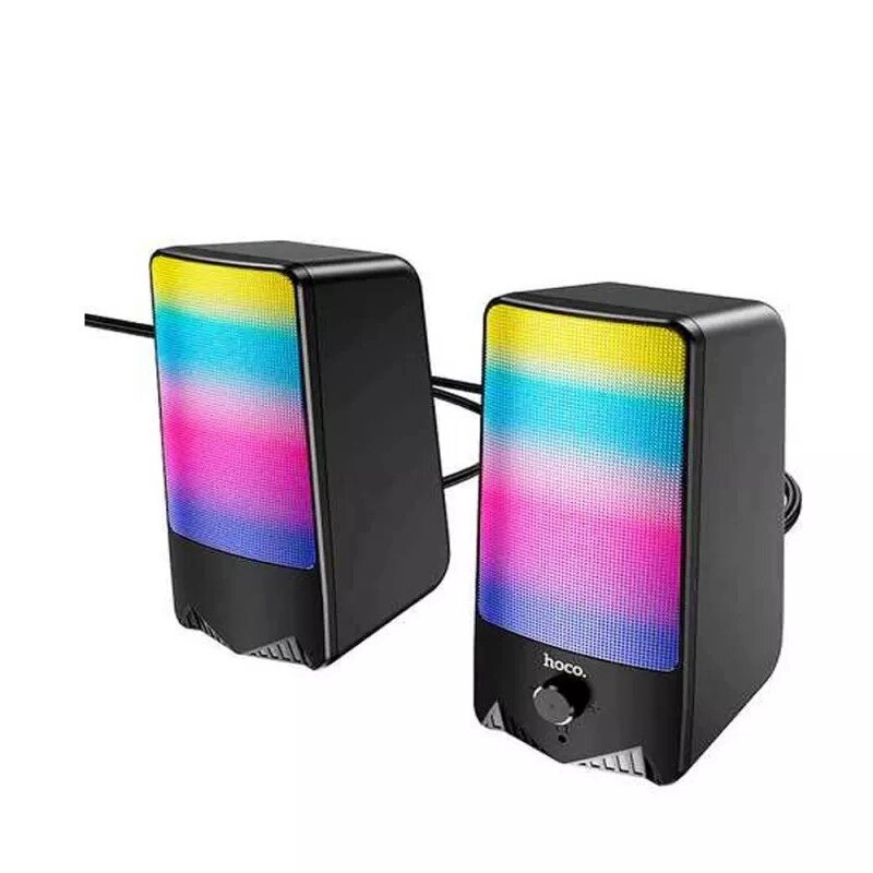 Колонки комп'ютерні HOCO DS14 10W підсвітка RGB Rhythmic Spectrum desktop speaker від компанії da1 - фото 1