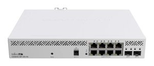 Комутатор mikrotik CSS610-8P-2S+IN (8xge poe, 2xsfp+max poe 140W, swos)