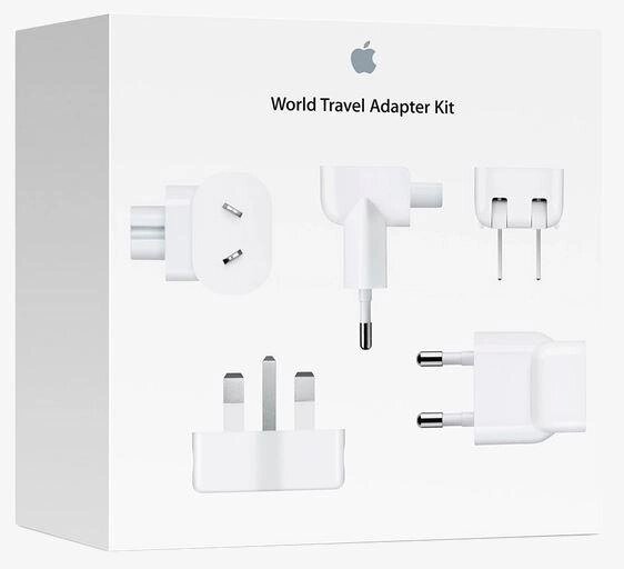 Комплект адаптерів Apple World Travel Adapter Kit (MD837) перехідники на всі розетки від компанії da1 - фото 1