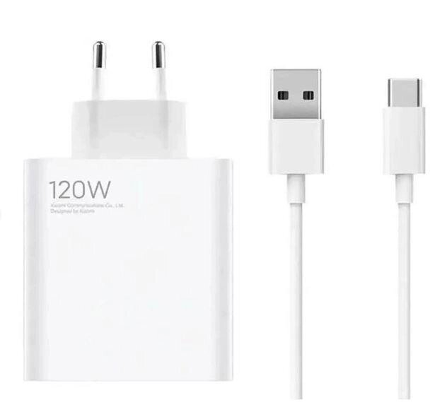 Комплект зарядний Xiaomi MDX-135-EF 120w HC з кабелем USB to Type-C від компанії da1 - фото 1