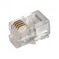 Конектор Gresso RJ-11 Connector 4P4C 100 шт./пач. від компанії da1 - фото 1