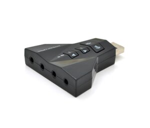 Контроллер USB-sound card 7.1 3D sound Windows 7 ready. Blister