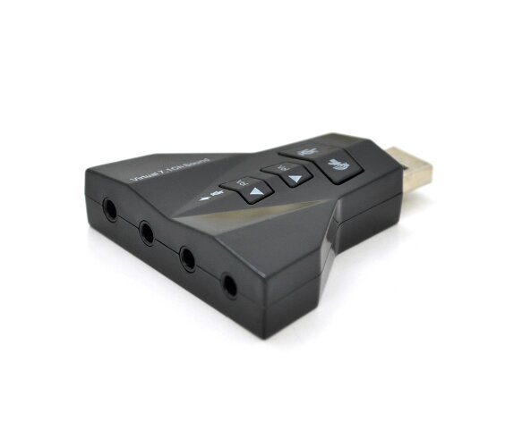 Контроллер USB-sound card 7.1 3D sound Windows 7 ready. Blister від компанії da1 - фото 1