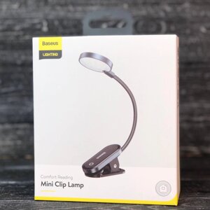 Лампа-клипса Baseus LED Comfort Reading Mini Clip Lamp на прищепке