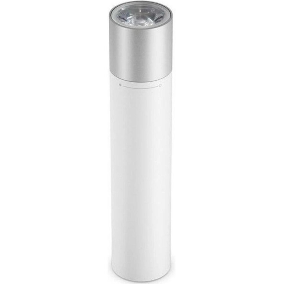 Ліхтарик Xiaomi Mi Portable Flashlight LPB01ZM + павербанк 3350 мач білий від компанії da1 - фото 1