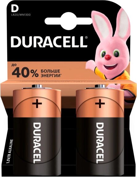 Лужні батарейки Duracell D (LR20) MN1300 від компанії da1 - фото 1