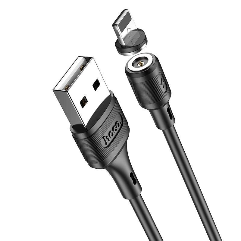 Магнітний кабель Hoco X52 Magnetic USB — Lightning 2.4 A 1 м від компанії da1 - фото 1