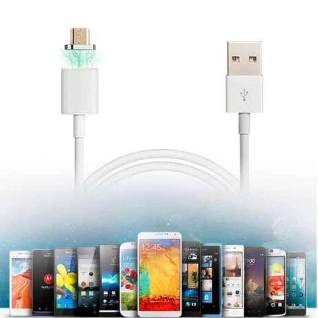 Магнітний кабель із роз'ємом micro Usb. Захищає micro Usb роз'єм телефона від компанії da1 - фото 1