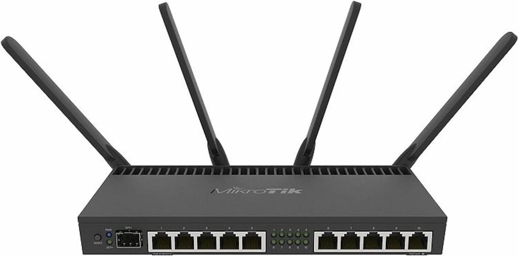 Маршрутизатор Mikrotik RB4011iGS+5HacQ2HnD-IN+L5-10xGigabit port router with a Quad-core 1.4Ghz від компанії da1 - фото 1